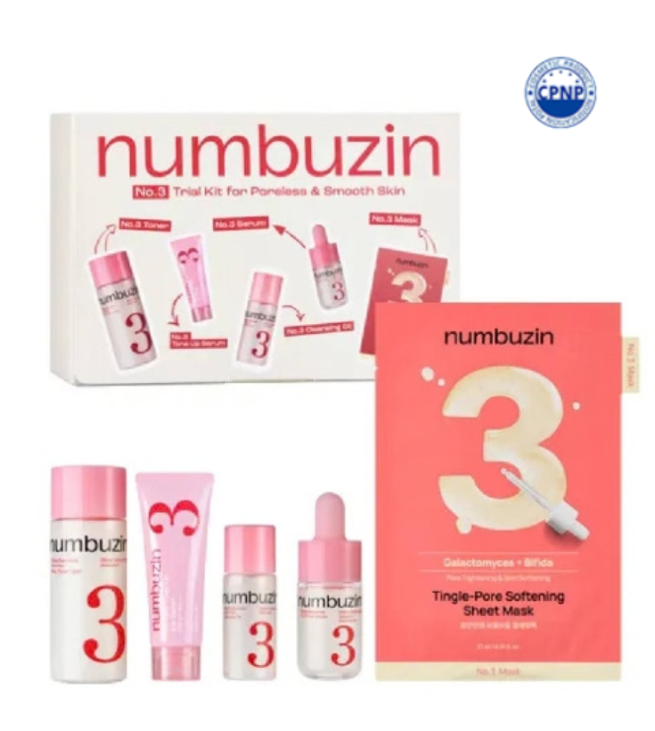 No.3 – Komplekts gludai un starojošai ādai (Trial Kit) - 30ml, 10ml, 10ml, 27ml, 7ml