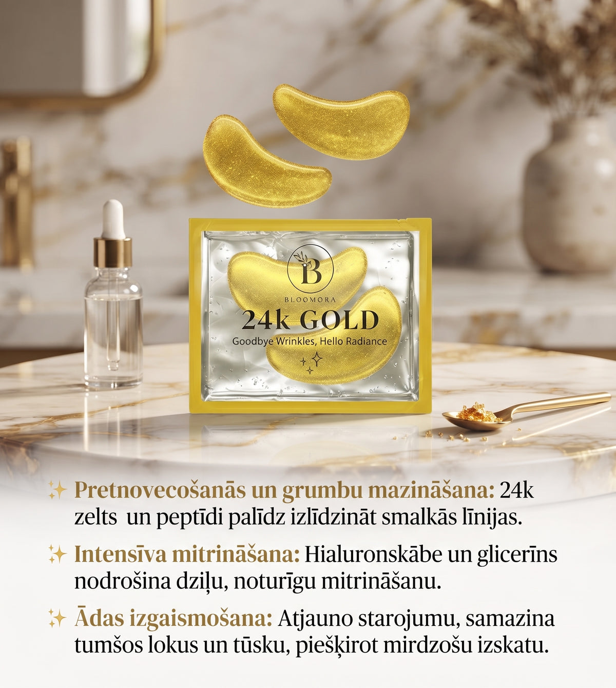 Pret-Novecošanās un Mitrinoši Hidrogēla Acu Patči - 5 Veidi